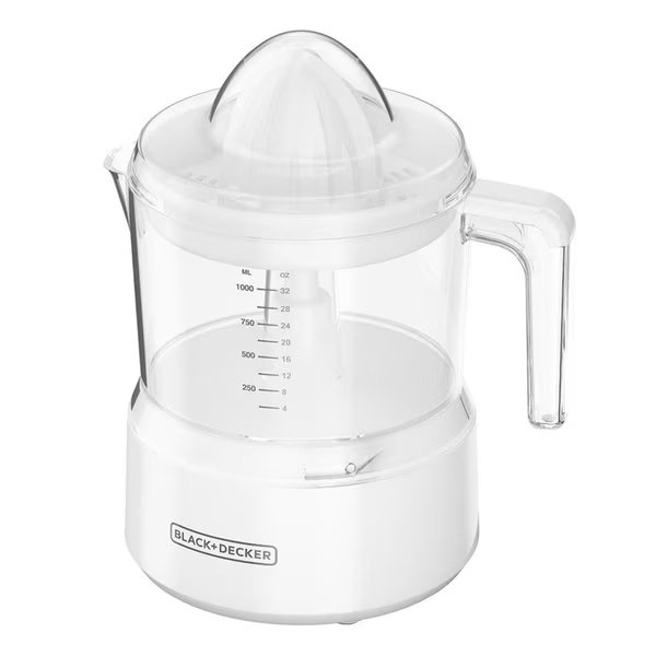 7.25 in. W X 7.25 in. L White Plastic Juicer 32 oz, Black & Decker, Mfr#: CJ650W