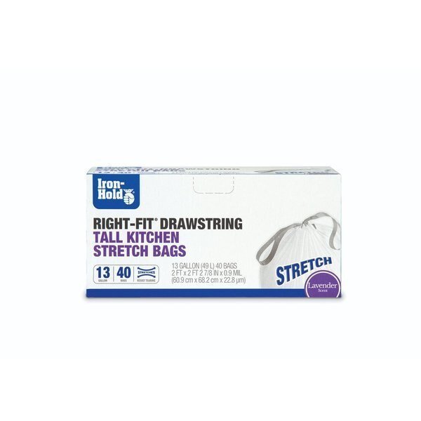 Trash Bags, 40 PK, Iron-Hold, Mfr#: 1695198