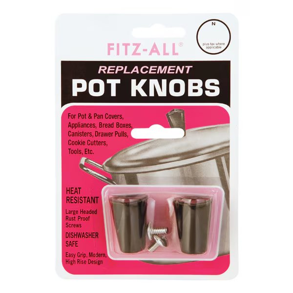 KNOB POT FITZ-ALL 2PK, Tops, Mfr#: 55706