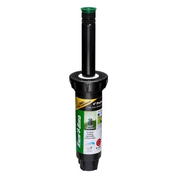 1800 Series 4 in. H Adjustable Pop-Up Spray Head, Rain Bird, Mfr#: 1804AP8PRS