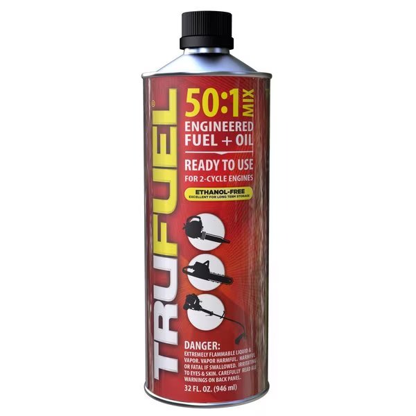 Ethanol-Free 2-Cycle 50:1 Engineered Fuel and Oil 32 oz, Trufuel, Mfr#: 6525638