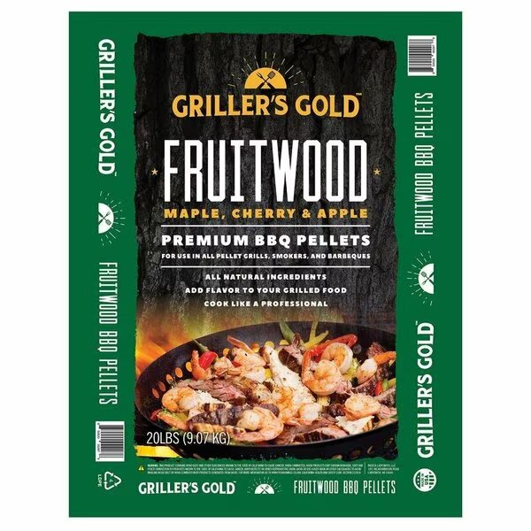 WOOD PELLTS GG FRTWD 20#, Grillers Gold, Mfr#: GGFR20