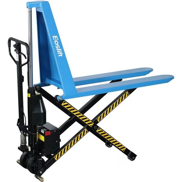 Industrial Grade Electric Scissor Lift Pallet Jack 2,200 lbs. 27 in. x 46 in. w/Polyurethane Wheels, Eoslift, Mfr#: I10E