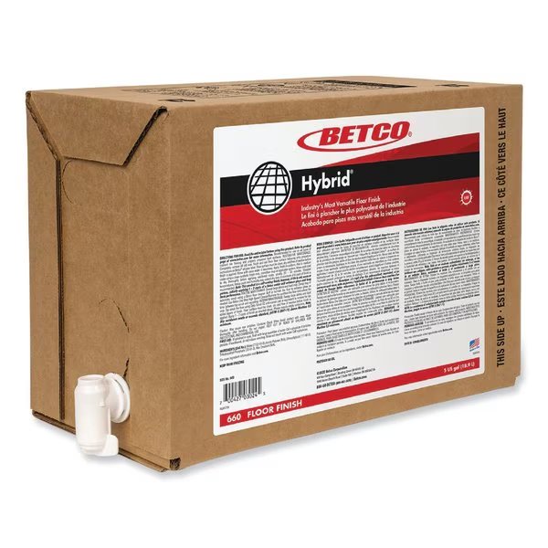 Hybrid Floor Finish, 5 gal Bag-in-Box, Betco, Mfr#: 660B500