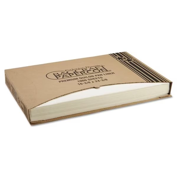 Grease-Proof Quilon Pan Liners, 16.38 x 24.38, White, PK1000, Bagcraft, Mfr#: P030001
