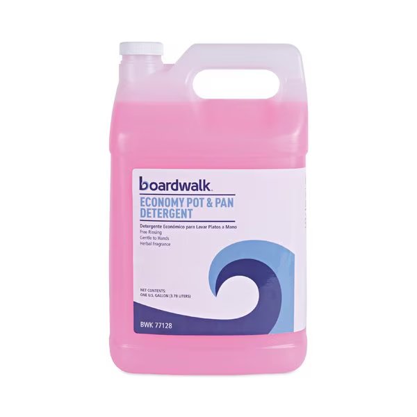 Industrial Strength Pot and Pan Detergent, 1 Gal Bottle, Boardwalk, Mfr#: BWK7714EA