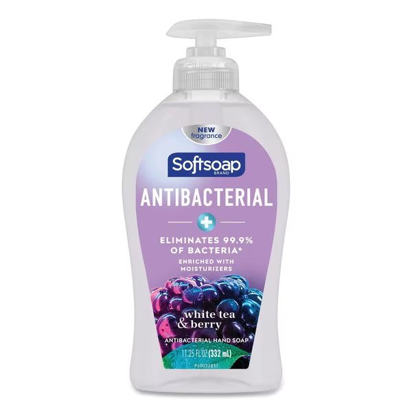 Antibacterial Hand Soap, White Tea & Berry Fusion, 11.25oz Pump Bottle, Softsoap, Mfr#: US03574A