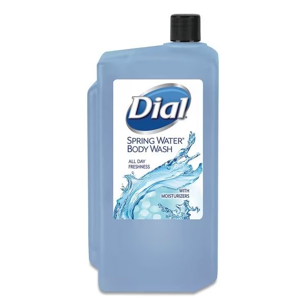 Antibacterial Body Wash, Spring Water, 1 L Refill Cartridge, PK8, Dial Professional, Mfr#: 4031