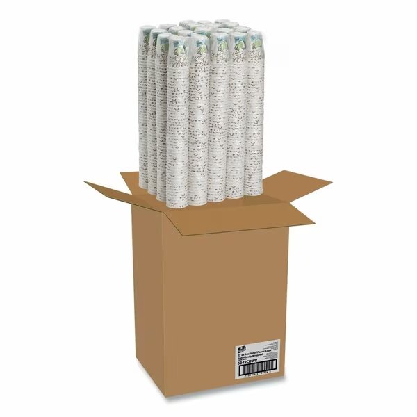 PerfecTouch Paper Hot Cups, 12 oz, Coffee Haze Design, PK1000, Dixie, Mfr#: 5342CDWR