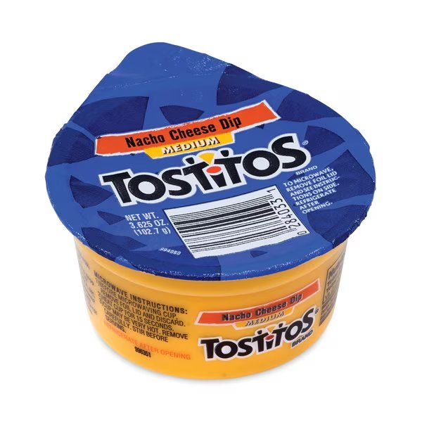 Nacho Cheese Dip ToGo Cups, 3.8 oz Cup, 30PK, Tostitos, Mfr#: 47903