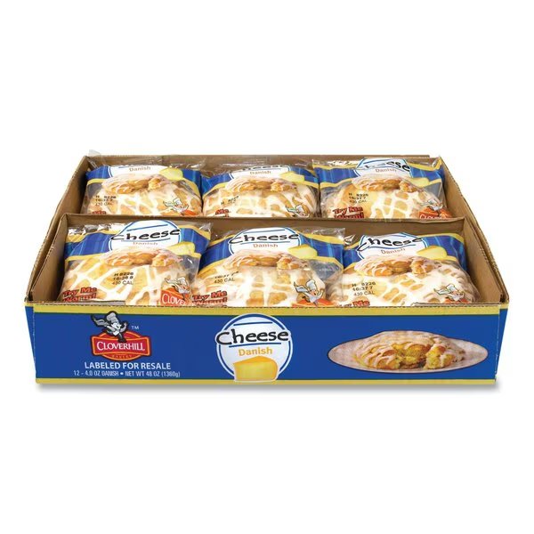 Cheese Danish, 4 oz, PK12, Cloverhill Bakery, Mfr#: 0