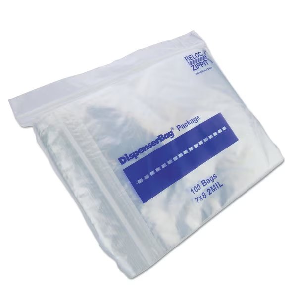 Plastic Zipper Bags, 2 mil, 7