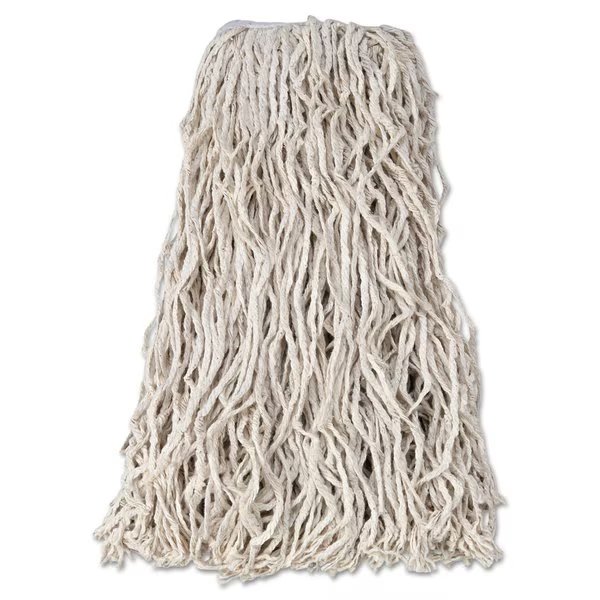 1 in Cut-End Wet Mop, White, Cotton, PK12, FGV11800WH00, Rubbermaid Commercial, Mfr#: FGV11800WH00