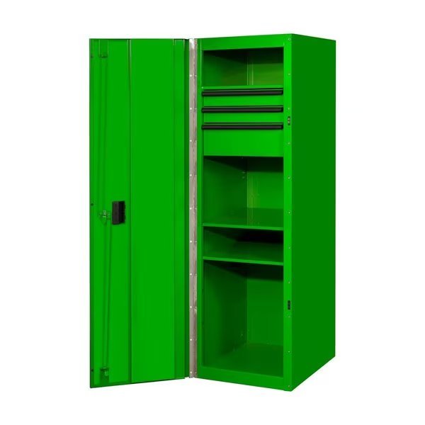 Side Locker, 3 Drawer, Green, 19 in W x 25 in D, Extreme Tools, Mfr#: RX192503SLGNBK