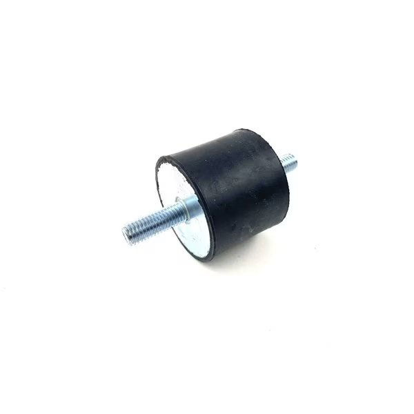 Rubber vibration isolator mount, male to male, metric, Natural Rubber 50A, Zinc-plated steel, Fairchild Industries, Mfr#: RVI1015-MM50