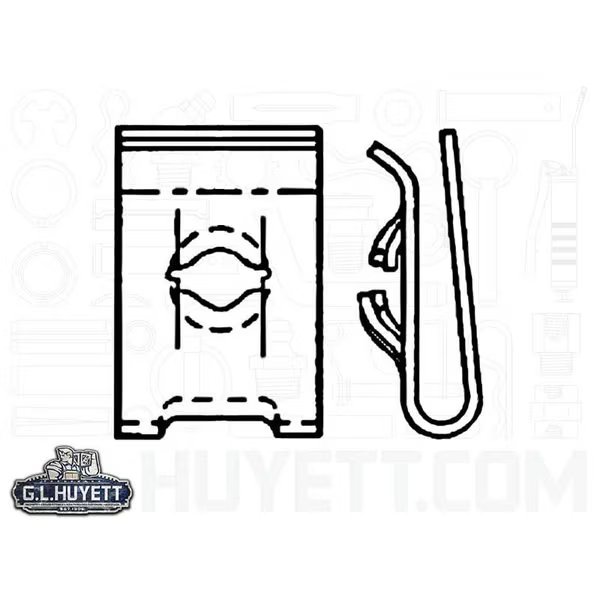 U-Nut ScrSz 8-15 Pnl Thk .037-.081 PL, A Raymond Tinnerman, Mfr#: EFUN-C01005SS-020-27/B