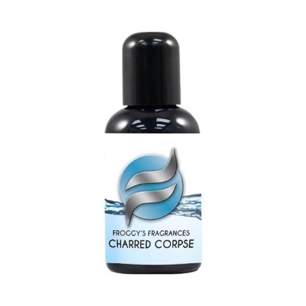 2 oz. CHARRED CORPSE - Water Based Scent Additive for Fog, Haze, Snow & Bubble Juice, Froggy'S Fog, Mfr#: WBS-2OZ-CHAR