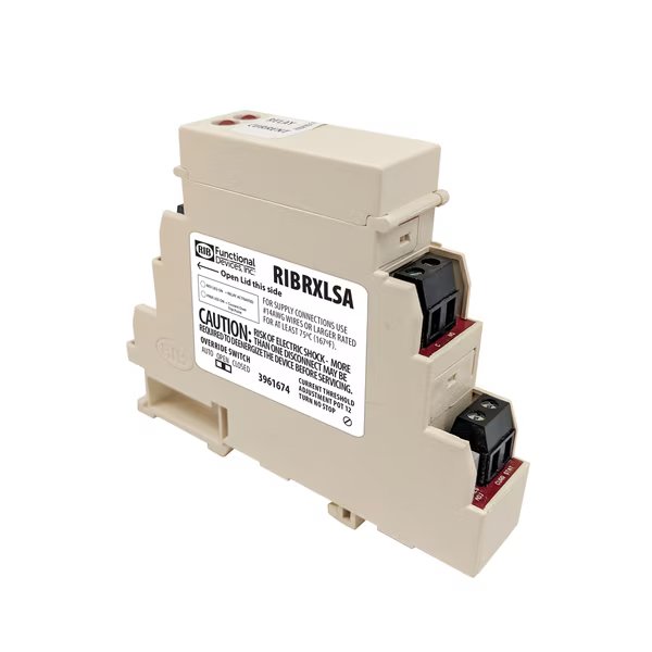Switch and DIN Mount Relay Combination, 10 Amp SPST-N/O + Coil Side Ov, Functional Devices-Rib, Mfr#: RIBRXLSA