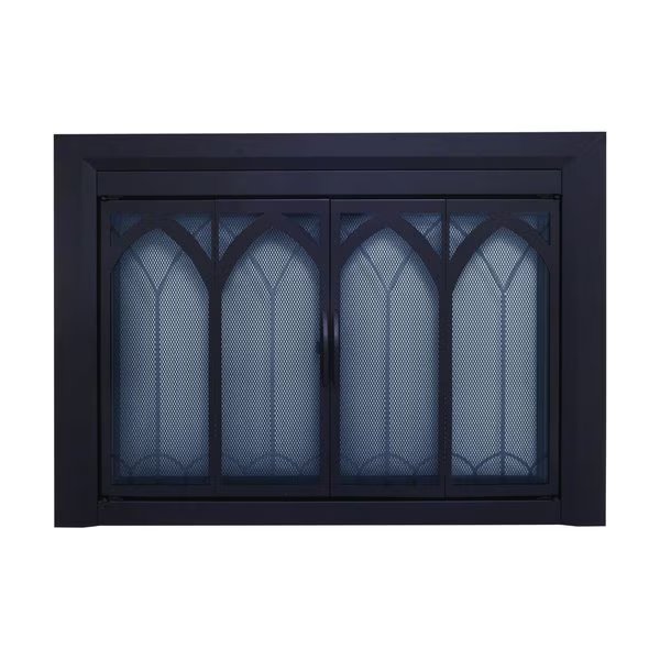 Collin Small Black, Fireplace Glass Doors, Mfr#: CI-3500BL
