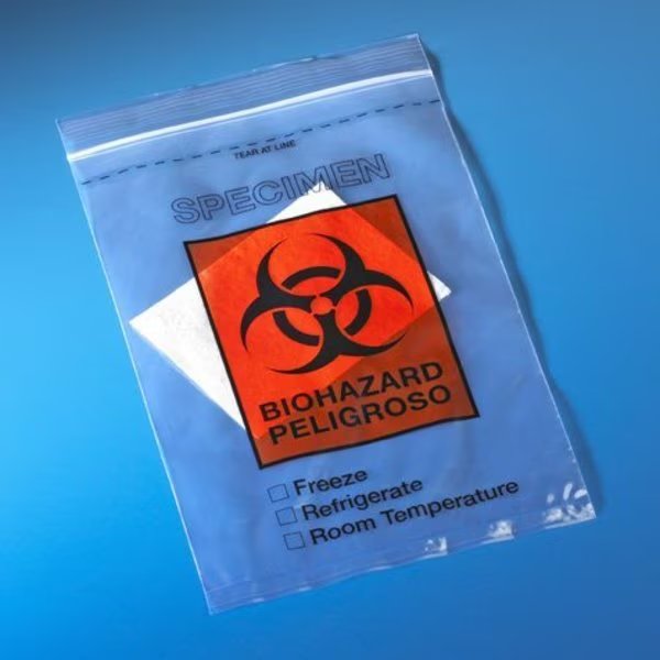 Specimen bag, ziplock, 6x9