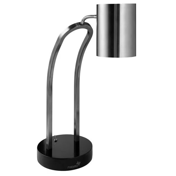 Single Stainless Steel Heat Lamp, Plain Shade, 1 EA, Rosseto Serving Solutions, Mfr#: HL006
