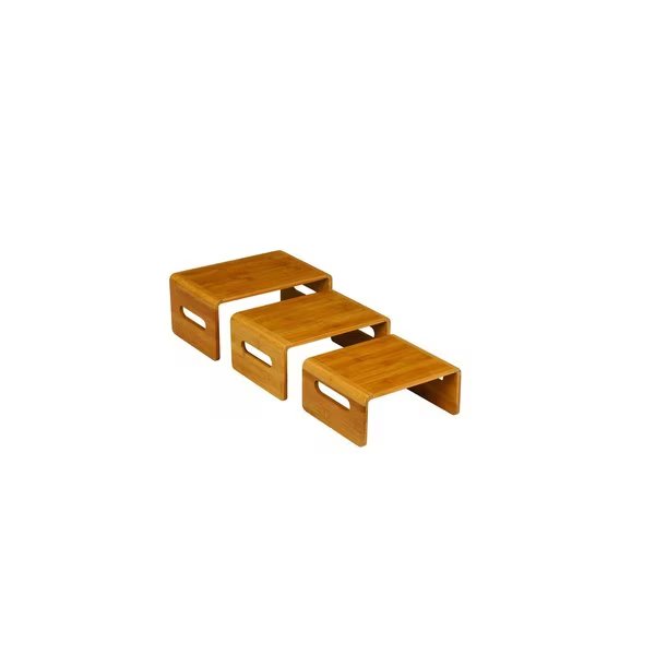 Bamboo Nesting Risers (3 pcs.), 1 EA, Rosseto Serving Solutions, Mfr#: SB101