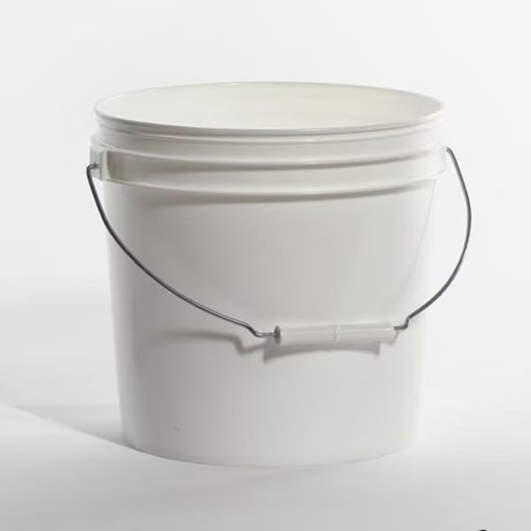 Open Head Pail, HDPE, White, 2 gal., Pipeline Packaging, Mfr#: 01-05-048-00121