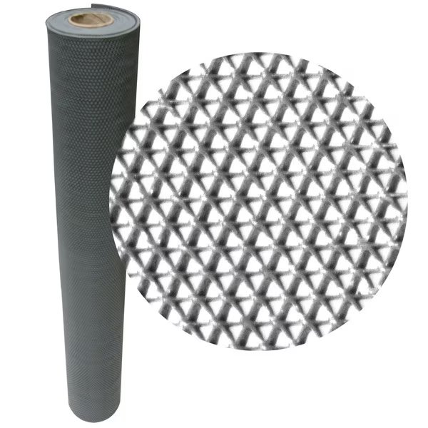 Gray PVC S-Grip Runner 25 ft. L, 3/16