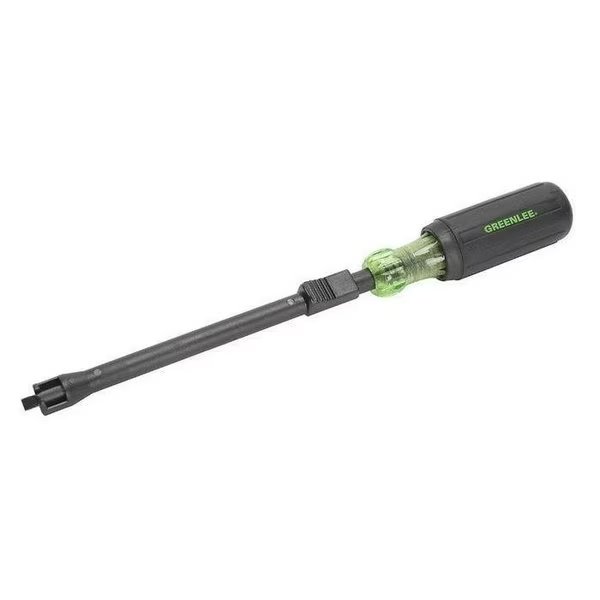 Screw-Holding Slotted Screwdriver 1/4 in Round, Greenlee, Mfr#: 0453-15C