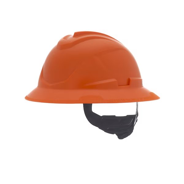 V-Gard C1 Full Brim, Non-Vented, Fas-Trac III, Type 1, Class E, Orange, Msa Safety, Mfr#: 10215843