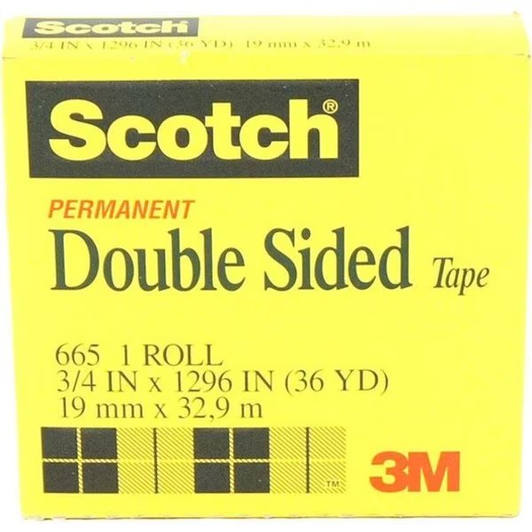 Double Sided Tape 665, 1/2