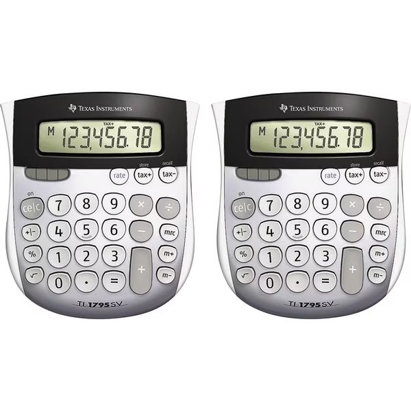 Calculator, Dsply, Slr, Supervw, 8Dgt, PK2, Texas Instruments, Mfr#: TI1795SVBD