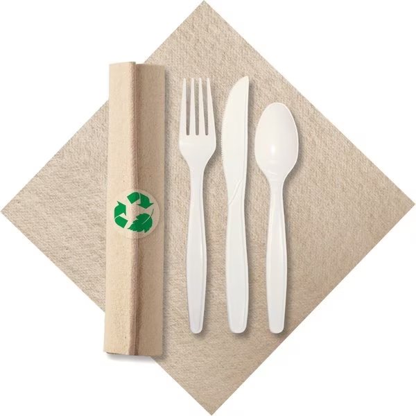 Rolled Linen Dinner Napkin/Cutlery, PK50, Hoffmaster, Mfr#: 119993