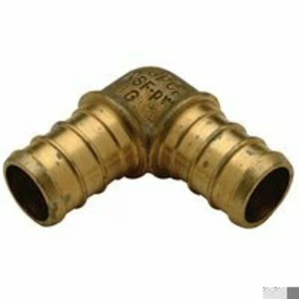 Elbow, 90 deg., Low Lead Brass, 1/2" Tube, Zurn, Mfr#: QQE33GX