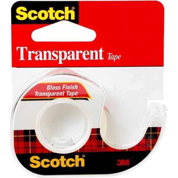 Tape, DispnSilver, Transp, 1/2x450, Scotch, Mfr#: 144
