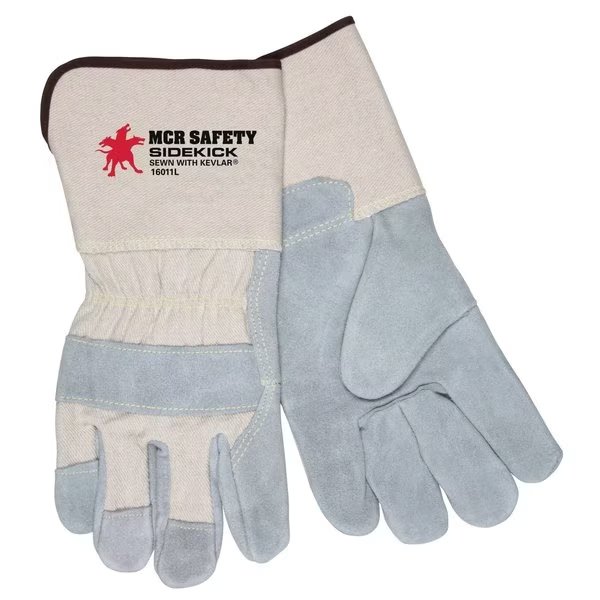 Leather Gloves, PR, Mcr Safety, Mfr#: 16011L