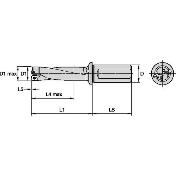 Indexable Insert Drill, 40.00mm, TCF, Widia, Mfr#: TCF580R3SLR40MH