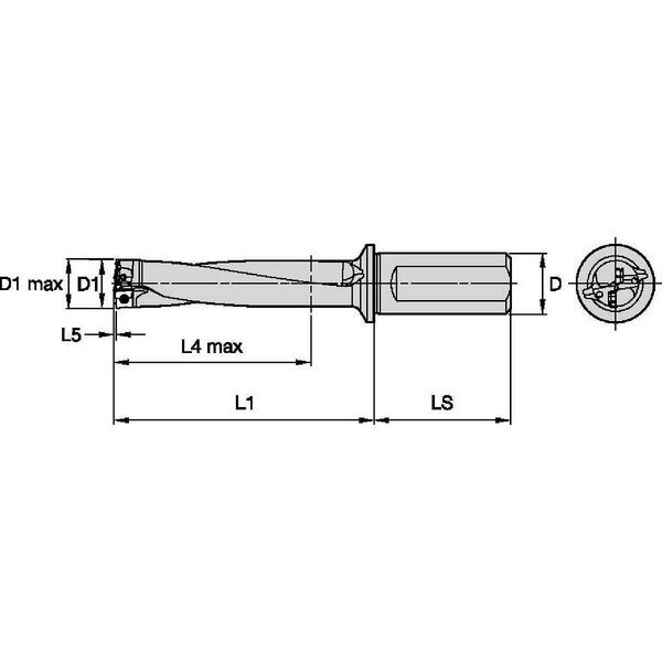 Indexable Insert Drill, 1-1/2