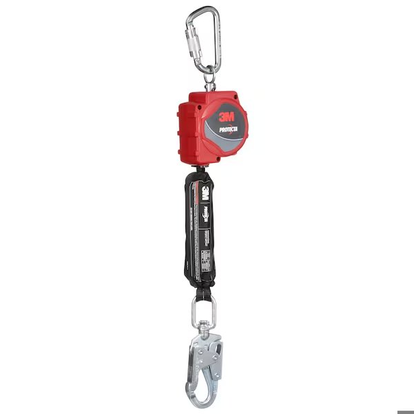 Self-Retracting Lifeline, 310 lb Weight Capacity, Red, 3M, Mfr#: 3100514
