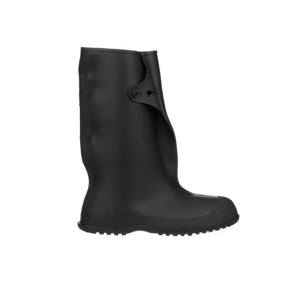 Workbrutes Overboots, Mens, M, Button Tab, Black, PVC, PR, Tingley, Mfr#: 35141