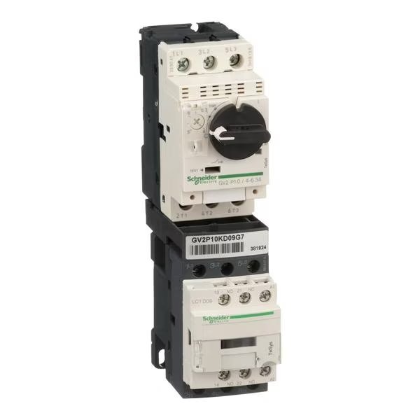 TESYS motor starter kit, LC1D09G7 contac, SCHNEIDER ELECTRIC, Mfr# GV2P07KD09G7