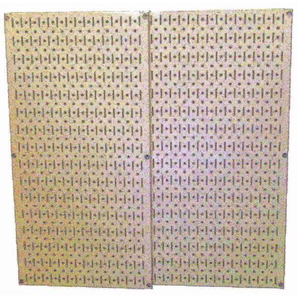 Industrial Pegboard, Beige Metal Peg Boards, PK2, Wall Control, Mfr#: 35-IP-3232-BE
