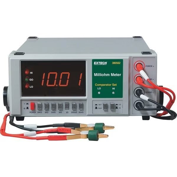 Milliohm Meter 220 Vac, Extech, Mfr#: 380562