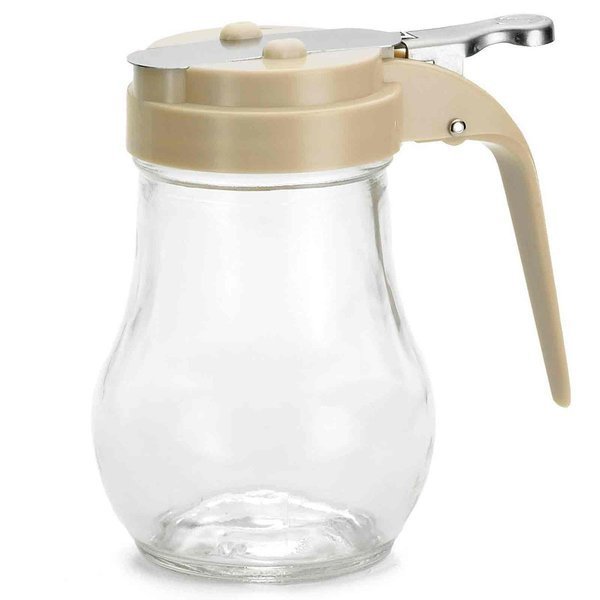 Glass Syrup Dispenser, Almond, 6 oz, PK12, Tablecraft, Mfr#: 406A