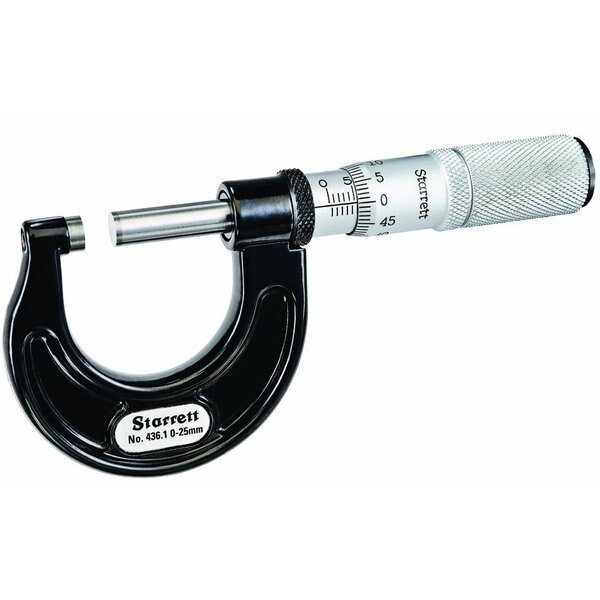 Micrometer Outside, Starrett, Mfr#: 436.1MXFL-25