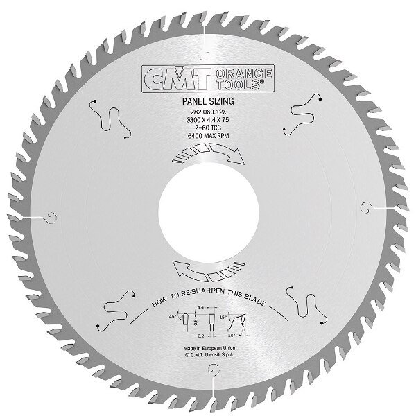 Chipboard, Laminate, 300mm dia, Cmt, Mfr#: 282.060.12M