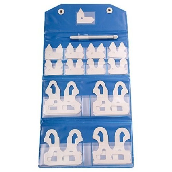 25 Piece Radius Gage Set In Plastic Case, Hhip, Mfr#: 4901-0040