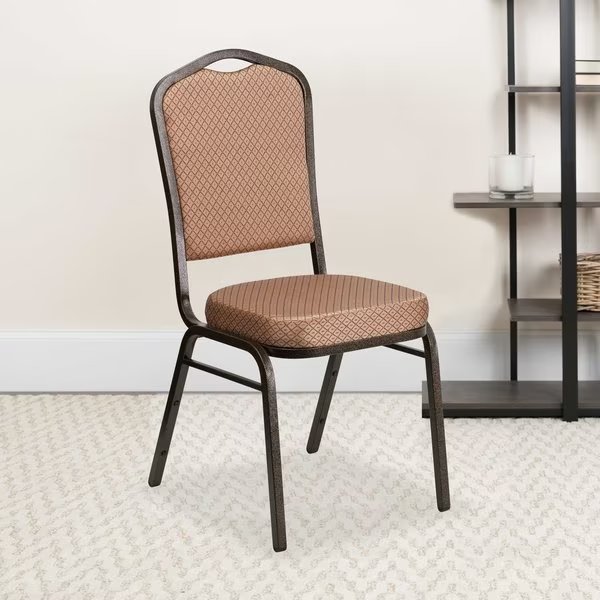 Gold Fabric Banquet Chair, Flash Furniture, Mfr#: 4-FD-C01-GOLDVEIN-GO-GG