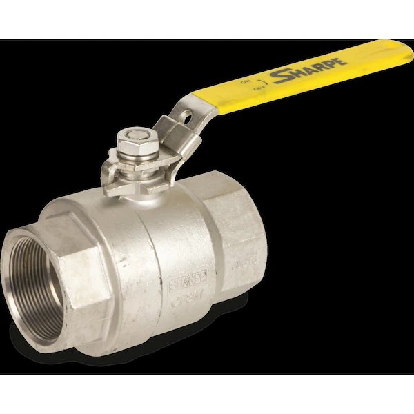 Manual 2-Way Ball Valve, NPT, Carbon Steel, Sharpe Valves, Mfr#: 4353009960