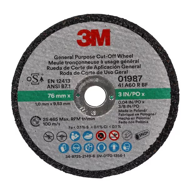 Cut off wheel, PK50, 3M, Mfr#: 7100229882